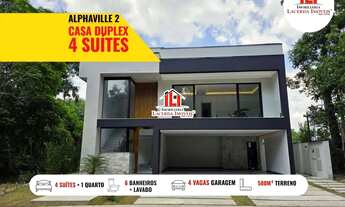 Imagem 2: Casa no Alphaville 2 com 5 Qts sendo 4 Suítes (3 com Varanda) Piscina, Churrasqueira