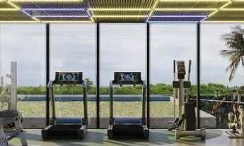 Imagem 3: Flat frente jardim com 30 m² de área construída, varanda, 1 suíte e 1 vaga de estacionamen