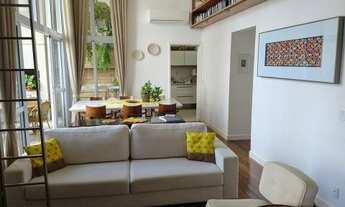 Imagem 3: Apartamento com pé direito duplo na sala e varanda, com 155 m² 3 quartos 2 vagas 5 banheir