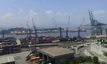 Imagem 2: Locação sala comercial 42 m2 Santos em andar alto com vista para o Porto