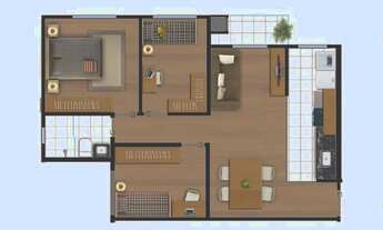 Imagem 5: Apartamento com 3 quartos à venda por R$ 199000.00, 64.00 m2 - CAPELA VELHA - ARAUCARIA/PR