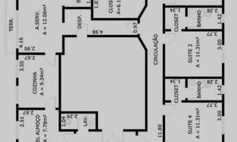 Imagem 6: Apartamento de 105 no Morumbi 3 Suítes 4 Banheiros 2 Vagas