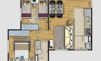 Imagem: Apartamento com 2 dormitórios à venda