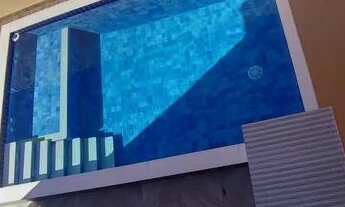 Imagem 6: Vendo Sobrados de esquina com 3suites com sacada Piscina com deck seco cascata e escada e