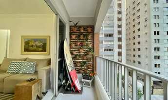 Imagem 6: REGIÃO NOBRE - Apartamento à venda na praia das Pitangueiras Guarujá - Varanda - 1 vaga