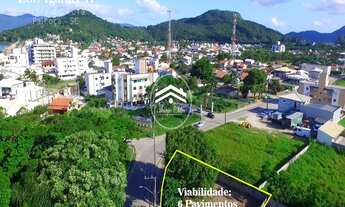 Imagem 2: Terreno na Praia de Fora, Palhoça c/480M², Viab/6Pav - Frente c/30mt - Escrit/Públic, 200m