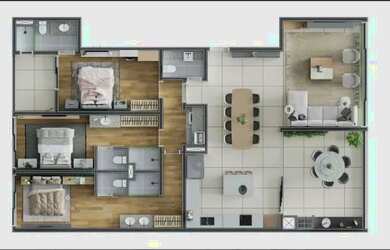 Imagem 6: Apartamento (Alto Padrão), com 3 quartos e 4 banheiros à Venda, 147 m² em Ubatuba/SP