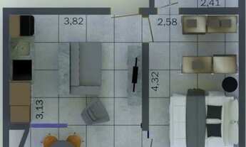 Imagem 4: Apartamento estilo loft, de 39m² à venda em Perdizes - 1 suíte, 1 banheiros e 1 vaga