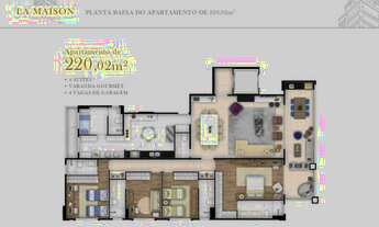 Imagem 2: La Maison no Adrianópolis / 220m² / 4 Suítes / 4 Vagas de garagem