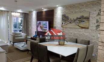 Imagem 3: Apartamento com 3 dormitórios à venda, 134 m² por R$ 740.000,00 - Vila Caminho do Mar - Sã