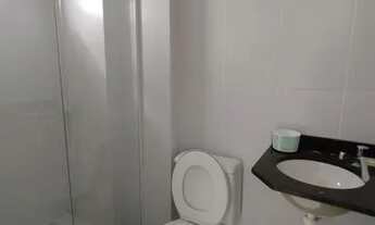 Imagem 5: Flat para aluguel com um quarto, uma sala de visita, cozinha e WC social. condomínio já in