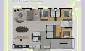 Imagem 5: APARTAMENTO ALTÍSSIMO PADRÃO COM 3 SUÍTES E 3 VAGAS DE GARAGEM EM CAIEIRAS