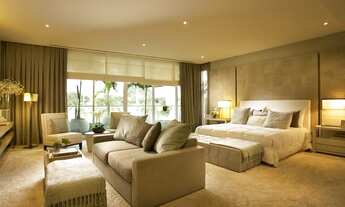 Imagem 7: Barra da Tijuca apto de 4 suítes, 266m², varandão gourmet, vista Mar e Campo de Golfe