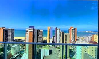 Imagem 2: Dois quartos de alto padrão com vista mar e duas vagas de garagem no ed. Infinity, Meirele