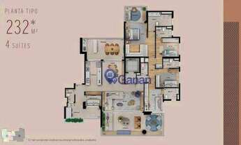 Imagem 5: Apartamento com 4 dormitórios à venda, 232 m² por R$ 4.340.000 - Brooklin Paulista - São P