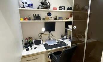 Imagem 5: Apartamento com 104m² · 2 Quartos sendo 1 suíte sala ampliada home office e · 2 Vagas