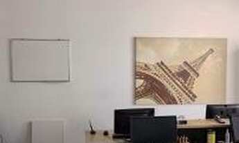 Imagem 3: Sala comercial, Brooklin, esquina com a Av. Sto Amaro. Sala completa, piso elevado com fia