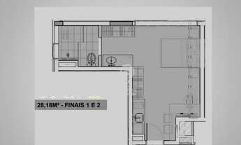 Imagem: Apartamento com 1 dormitório à venda