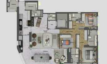 Imagem 7: Parque da Cidade Brooklin à venda de 134m² de 3 dormitórios e 2 vagas de garagem