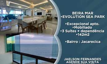 Imagem: Beira mar, excepcional apto mobiliado 142m2