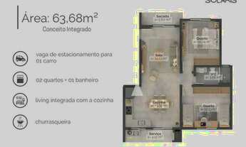 Imagem 2: Venda de Encantador Apartamento com localização privilegiada