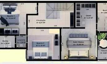 Imagem 6: Sobrado com 3 dormitórios à venda, 55 m² por R$ 890.000,00 - 409 Sul (Arso 44) - Palmas/TO