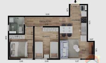 Imagem 3: Apartamento Novo com 02 quartos à venda, 38 m² por R$ 210.000 - Jardim Atlântico - Olinda