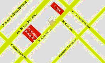 Imagem 4: Sala comercial de 47m² com 3 salas; 2 banheiros; copa; 1 vaga (com ar condicionado