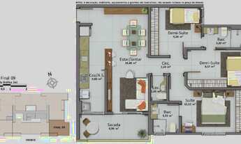 Imagem 7: Apto 03 quartos na Pedra Branca / Entrega em 2022