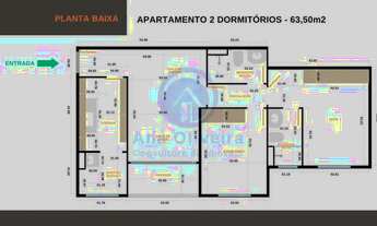 Imagem 3: OPORTUNIDADE Apartamento de 63m² com 2 dormitórios sendo 1 suíte na Vila Industrial