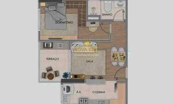 Imagem 6: Alto Padrão Pé Na Areia !! Entrada R$ 61 Mil - Apto 1 Dormt C/Varanda Gourmet