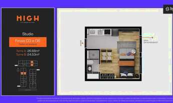 Imagem 4: STUDIO - HIGH CITY HABITAT - NOVO MUNDO