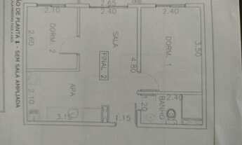 Imagem 7: Apartamento na planta (entrega em maio/22), com 2 dormitórios, 1 banheiro, lavanderia inte