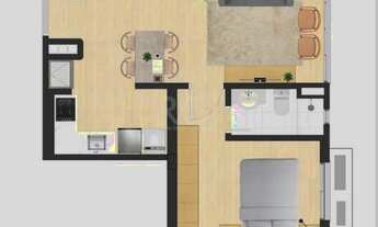 Imagem 3: Apartamento para Venda - 45.38m², 1 dormitório, sendo 1 suites, 1 vaga - Petrópolis