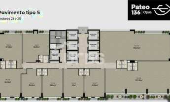 Imagem 6: SALA OPUS PATEO 136 - 25 ANDAR - 56,10 m2