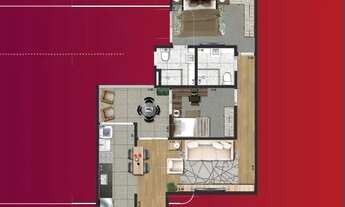 Imagem 4: Apartamentos com estilo contemporâneo de 2 e 3 dormitórios com suítes com áreas de 65,87m²