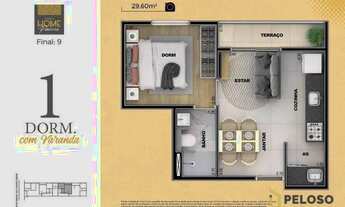 Imagem 6: Apartamento com 1 dormitório à venda, 29 m² por R$ 265.000,00 - Vila Paulicéia - São Paulo