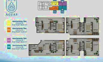 Imagem 3: Condomínio Riviera das Águas Cabo Frio - Apto 1 ou 2 quartos com varanda gourmet
