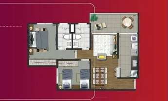 Imagem 7: Apartamentos com estilo contemporâneo de 2 e 3 dormitórios com suítes com áreas de 65,87m²