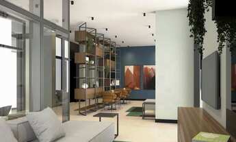 Imagem 2: Cena Living Apartamento com 1 dormitório