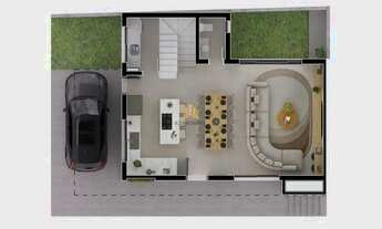 Imagem 4: Sobrado em condomínio no Seminário: 3 suítes, 253,73 m² - Curitiba-PR