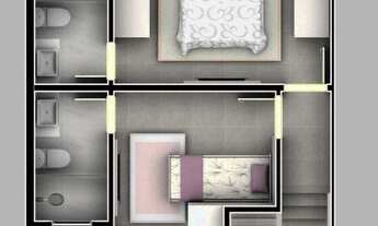 Imagem 3: Triplex em Belford Roxo 2 suítes e vaga coberta