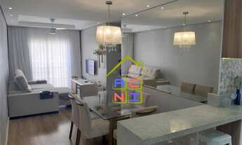 Imagem 2: Apartamento com 3 dormitórios à venda, 73 m² por R$ 370.000 - condomínio parque das rosas