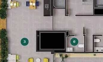 Imagem 2: Apartamento 3 Dormitórios para venda em Florianópolis - SC