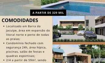 Imagem 2: Apartamentos de 2/4 (1 suíte) em Village - Condomínio fechado em Barra do Jacuípe
