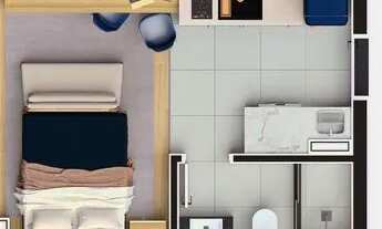 Imagem 3: Lançamento Loft à venda, 38 m² privativos, 1 dormitório, 1 suíte, Cabral, Curitiba, PR