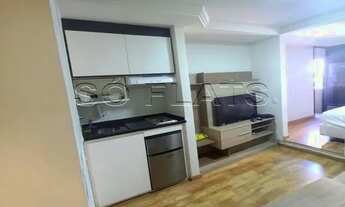 Imagem 2: Flat disponível para locação no Poeta Drummond, contendo 26m², 1 dormitório e 1 vaga de ga