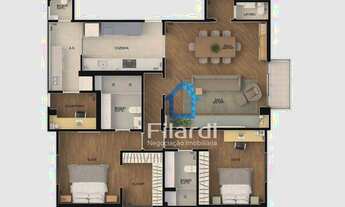 Imagem 5: Apartamento 127m² com 2 vagas e varanda