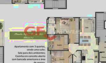 Imagem 7: Apartamento à Venda com 3 Quartos, 03 vagas, 73 m² - Pampulha Jaraguá (Aeroporto) - MG