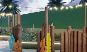 Imagem 4: Flat frente jardim com 30 m² de área construída, varanda, 1 suíte e 1 vaga de estacionamen